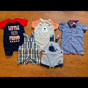 Baby boy 6-9 months excellent used five piece lot